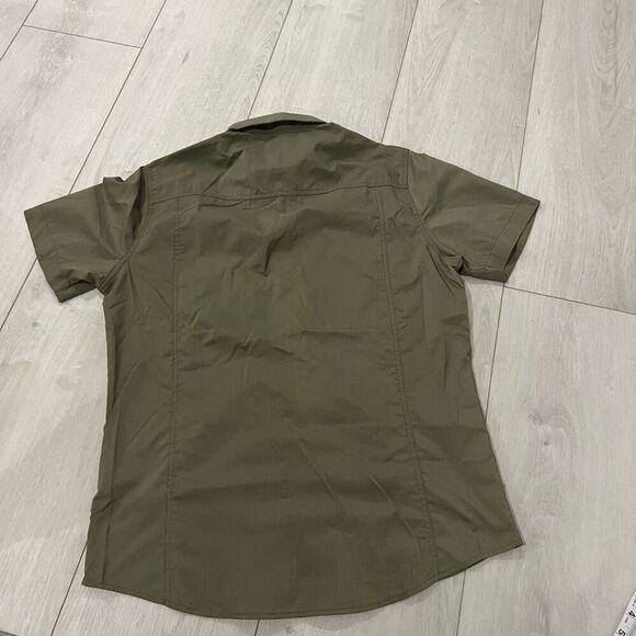 Kuhl Shirt Mens Green Stealth Button Snap Short Sleeve Lightweight Outdoors size - Picture 5 of 7